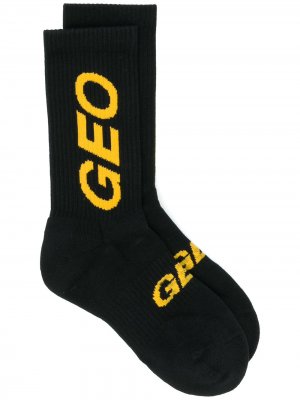 Носки с логотипом Geo. Цвет: черный