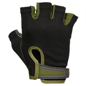 Перчатки Harbinger Power, мужские, зеленые, размер S. Цвет: черный/зеленый