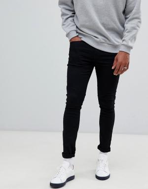 Черные зауженные джинсы -Черный New Look