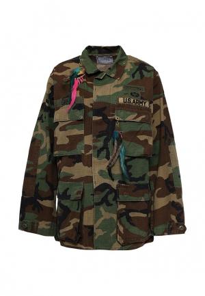 Куртка Forte Couture FO016EWPRP53. Цвет: хаки