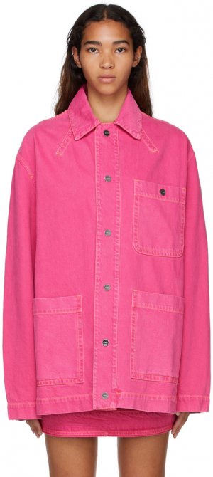 Розовая джинсовая куртка 'La Veste De-Nîmes Yelo' Jacquemus