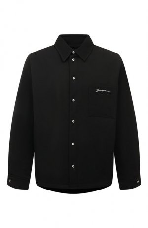 Шерстяная куртка-рубашка Jacquemus. Цвет: чёрный
