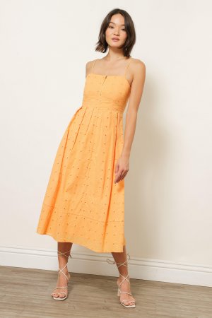 Платье миди Трикси , оранжевый Line & Dot