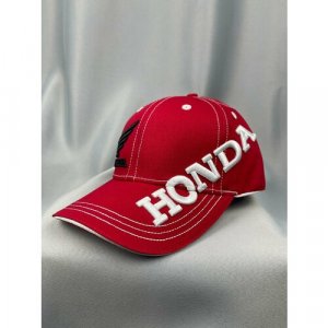 Бейсболка Хонда мото кепка, размер one size, красный Honda. Цвет: красный