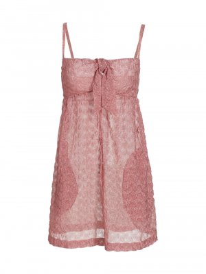 Платье-футляр из фактурного трикотажа , розовый Missoni