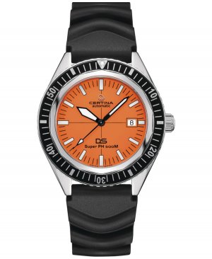 Мужские швейцарские часы Automatid DS Super PH500M с черным каучуковым ремешком, 43 мм Certina