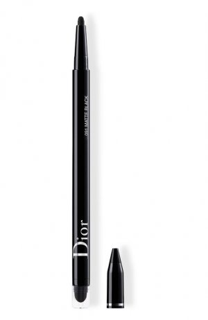 Водостойкая подводка для глаз show 24H Stylo, 091 Матовый черный Dior. Цвет: бесцветный