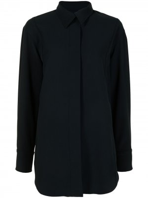 Куртка-рубашка с потайной застежкой на пуговицы GOODIOUS. Цвет: черный