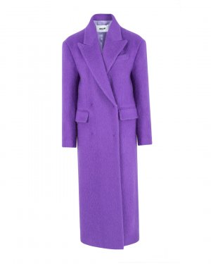 Пальто MSGM. Цвет: фиолетовый