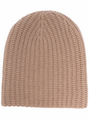 Кашемировая шапка бини Liska. Цвет: бежевый