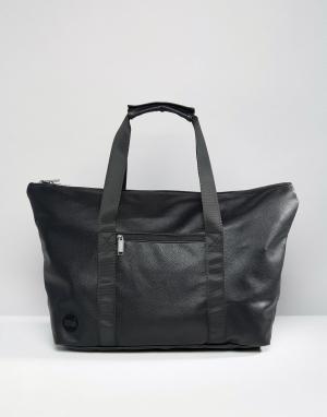 Дорожная черная сумка Mi-Pac. Цвет: черный