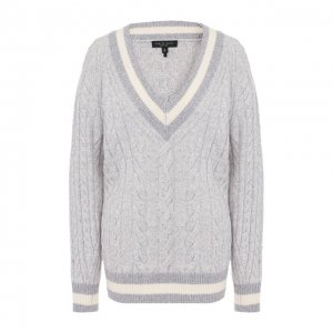 Шерстяной пуловер Rag&Bone. Цвет: серый
