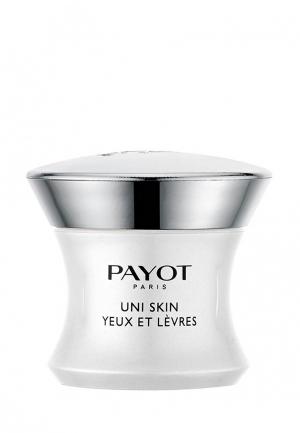 Крем для кожи вокруг глаз Payot Uni Skin Выравнивающий совершенствующий и губ 15 мл. Цвет: прозрачный