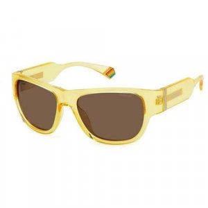 Солнцезащитные очки , желтый Polaroid. Цвет: желтый