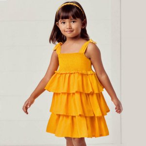 Платье , размер 110 (5 лет), желтый Mayoral. Цвет: желтый