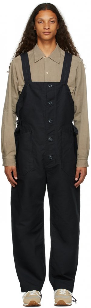Navy Cotton Waders Jumpsuit Engineered Garments. Цвет: wl001navy