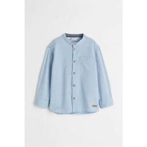 Рубашка , размер 110, голубой H&M. Цвет: голубой