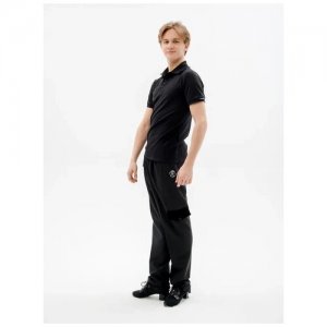 Мужские тренировочные брюки для латиноамериканских танцев Россия. Цвет: черный