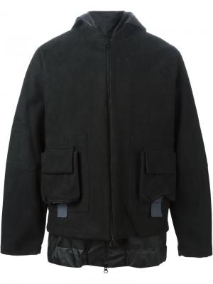 Двухслойная куртка с капюшоном Berthold. Цвет: чёрный