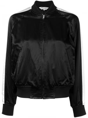 Куртка-бомбер с полосками на рукавах Comme Des Garçons. Цвет: чёрный