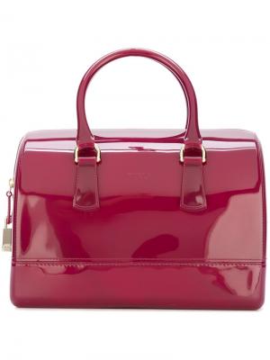 Большая сумка-тоут Candy Boston Furla. Цвет: розовый и фиолетовый