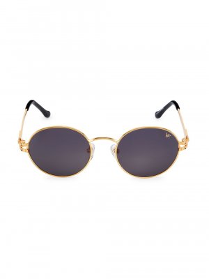 Овальные солнцезащитные очки с молнией Miami Vice , желтый Vintage Frames Company