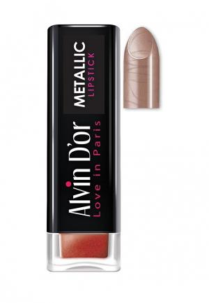 Помада Alvin Dor D'or Metallic Lipstick Тон 06. Цвет: бежевый