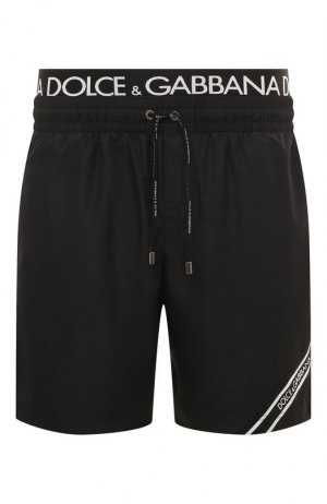 Плавки-шорты Dolce & Gabbana. Цвет: чёрный