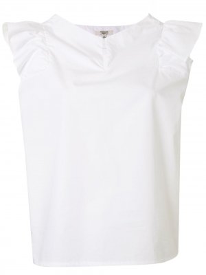 Блузка с оборками на рукавах Atlantique Ascoli. Цвет: белый