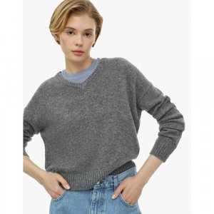 Джемпер , размер XS (38-40), серый Gloria Jeans. Цвет: серый/серый меланж