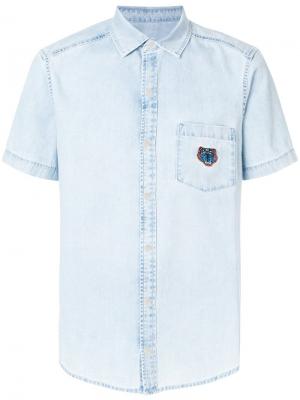 Джинсовая рубашка Tiger Kenzo. Цвет: синий