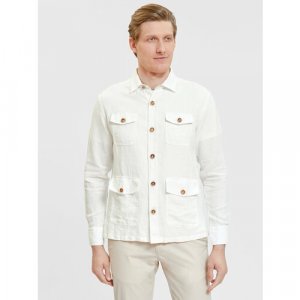 Пиджак , размер 58, белый KANZLER. Цвет: белый
