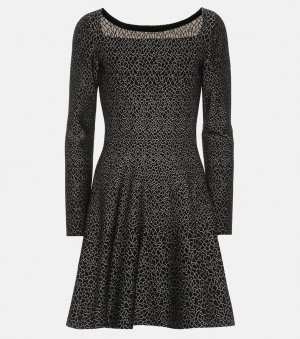 Вязаное мини-платье ALAÏA, черный Alaïa