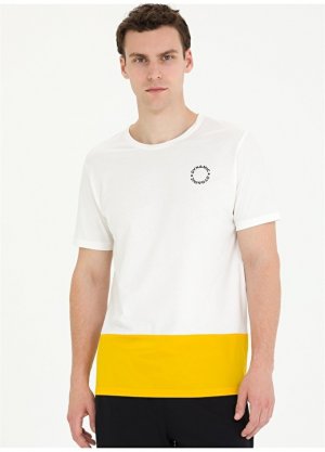 Мужская футболка цвета экрю с круглым вырезом Pierre Cardin