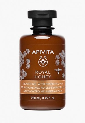 Гель для душа Apivita Королевский мед с эфирными маслами, 250 мл. Цвет: коричневый