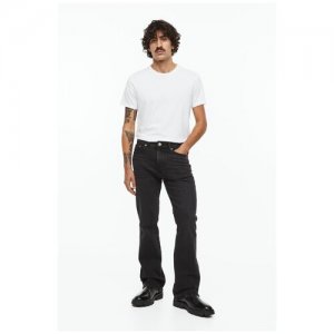 Узкие расклешенные джинсы - черный 31/30 H&M. Цвет: черный