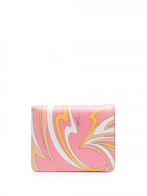 Бумажник с узором Vortici Emilio Pucci. Цвет: розовый