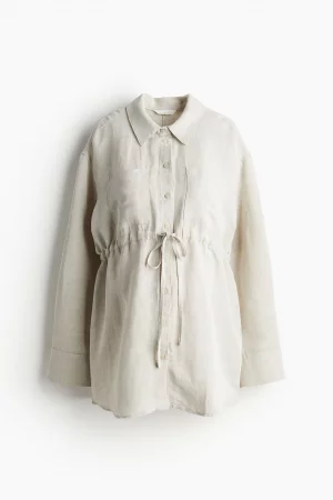 МАМА Рубашка из смесового льна «До и после» H&M