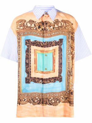 Рубашка с короткими рукавами и принтом Vivienne Westwood. Цвет: синий