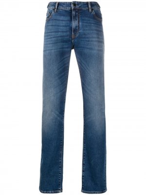 Прямые джинсы средней посадки C.P. Company. Цвет: синий