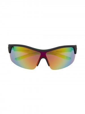 Солнцезащитные очки в спортивном стиле Molo. Цвет: черный
