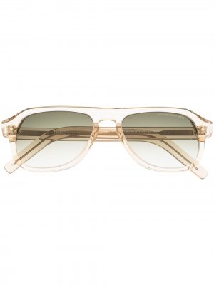 Солнцезащитные очки-авиаторы Cutler & Gross. Цвет: зеленый