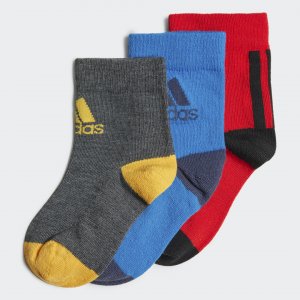 Три пары носков Performance adidas. Цвет: красный