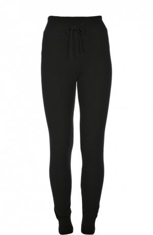 Кашемировые брюки с эластичным поясом и манжетами Back Label. Цвет: черный