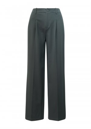 Широкие брюки со складками спереди S.Oliver, темно-серый s.Oliver