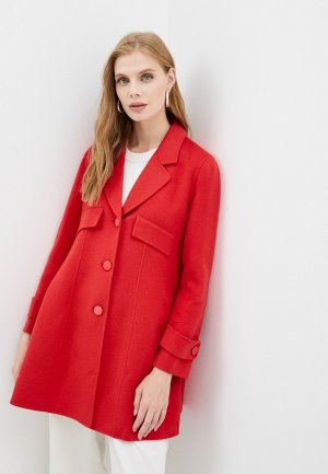 Пальто Emporio Armani. Цвет: красный