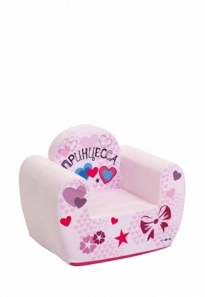 Игрушка Paremo Бескаркасное (мягкое) детское кресло Инста-малыш, #Принцесса. Цвет: розовый