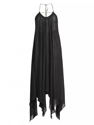 Платье-платок Joyce с украшением из газа , черный Ramy Brook