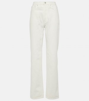 Прямые джинсы с высокой посадкой Toteme, белый Totême
