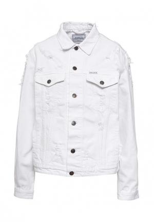 Куртка джинсовая Forte Couture FO016EWPRP52. Цвет: белый